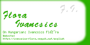 flora ivancsics business card